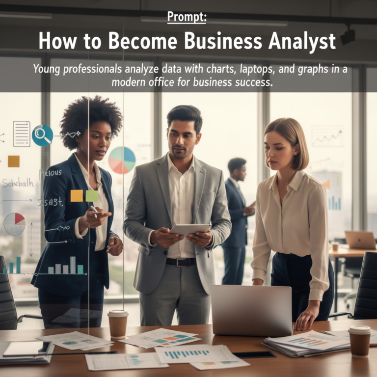 Young professionals analyze data with charts, laptops, and graphs in a modern office for business success.