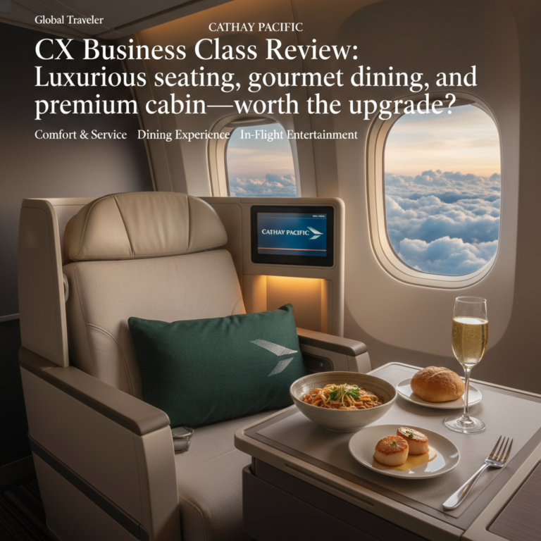 CX Business Class Review: Luxurious seating, gourmet dining, and premium cabin—worth the upgrade?